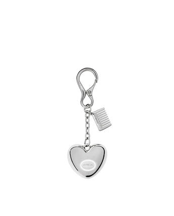 [STAND OIL] Mirror Heart Keyring _SILVER /Tin Zinc & Steel - コクモト KOCUMOTO