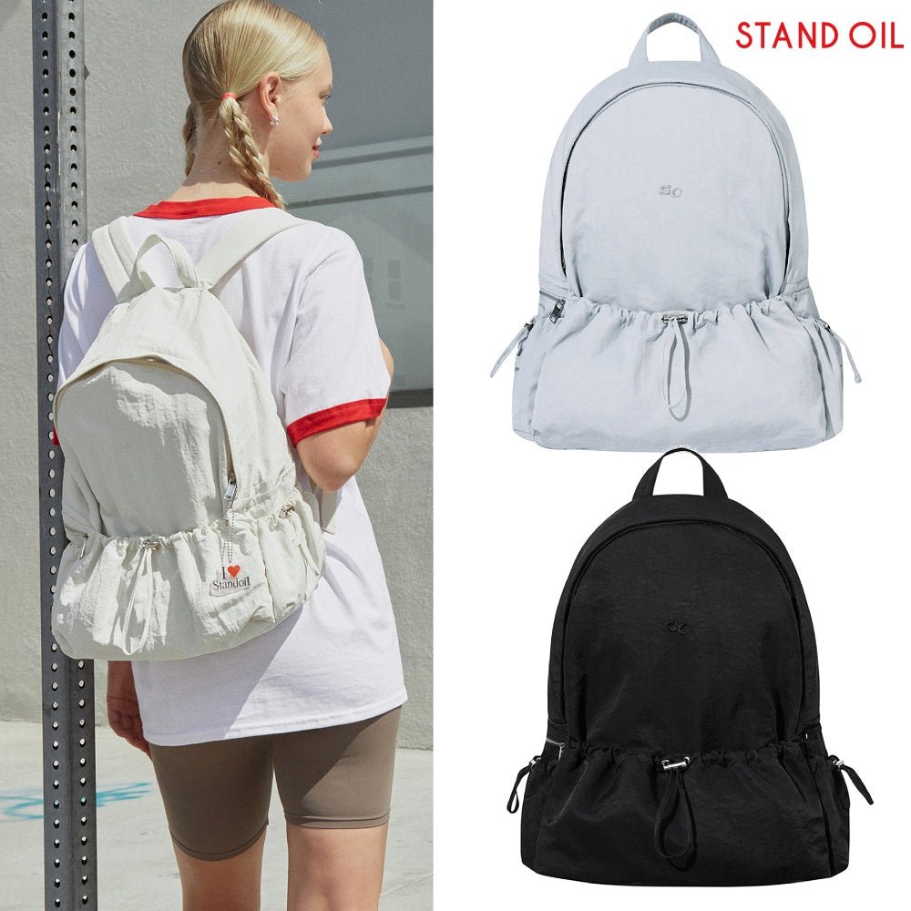 [STAND OIL] Tied Backpack 3色 新商品 女性バッグ デイリー - コクモト KOCUMOTO