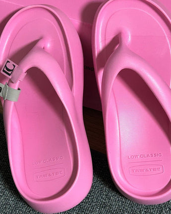 [Taw&Toe x Low Classic] Platform Flip Flop Pink