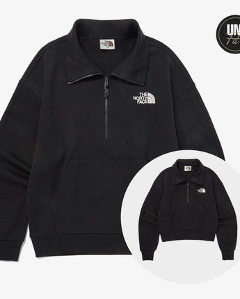 The North Face] COMFY HALF ZIP SWEATSHIRTS _ BLACK(NM5MQ01L) 新