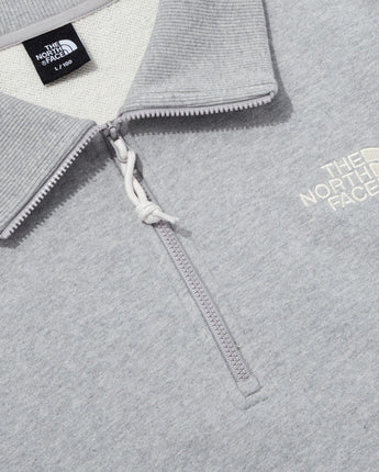 [The North Face] ESSENTIAL HALF ZIP SWEATSHIRTS _ MELANGE_GREY(NM5MQ04C) 新商品 - コクモト KOCUMOTO