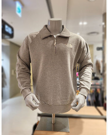 [The North Face] ESSENTIAL HALF ZIP SWEATSHIRTS _ MELANGE_GREY(NM5MQ04C) 新商品 - コクモト KOCUMOTO