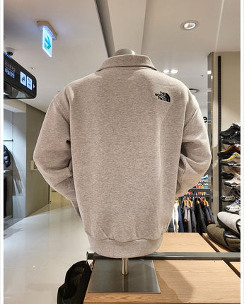 [The North Face] ESSENTIAL HALF ZIP SWEATSHIRTS _ STONE_GRAY(NM5MQ04A) 新商品 - コクモト KOCUMOTO