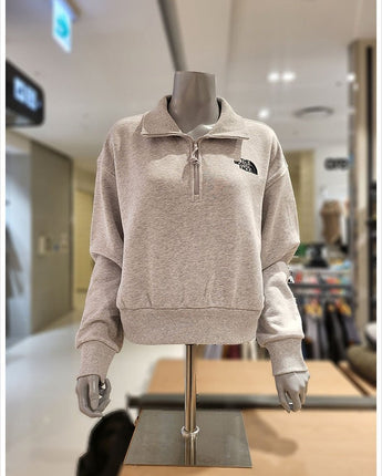 [The North Face] ESSENTIAL HALF ZIP SWEATSHIRTS _ STONE_GRAY(NM5MQ04A) 新商品 - コクモト KOCUMOTO