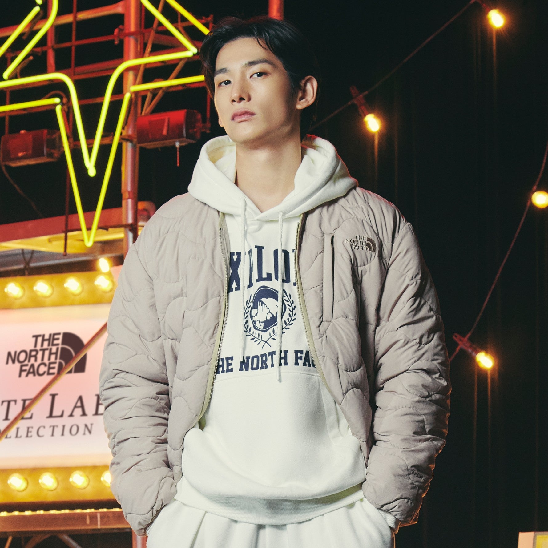 [THE NORTH FACE] ESSENTIAL LIGHT T JACKET_ WHITE_SAND (NJ3NP56L) パディングジャケット - コクモト KOCUMOTO