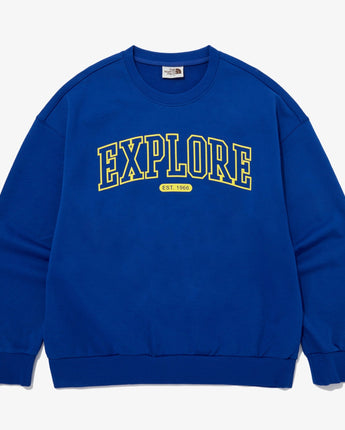 [The North Face] EXPLORE SWEATSHIRTS _ ROYAL_BLUE(NM5MQ02M) 新商品 カップルアイテム - コクモト KOCUMOTO