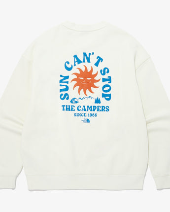 [The North Face] Mens CAMP EVERYDAY SWEATSHIRTS _ CREAM(NM5MQ01B) 新商品 - コクモト KOCUMOTO