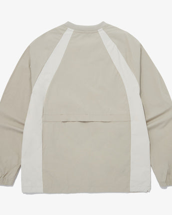 [THE NORTH FACE] MENS COLOR BLOCK WOVEN SWEAT _ LIGHT_BEIGE(NM5MQ02C) 新商品 - コクモト KOCUMOTO