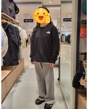 [THE NORTH FACE] MENS ESSENTIAL SWEATSHIRTS _ BLACK(NM5MQ00A) 新商品 男女共用 - コクモト KOCUMOTO