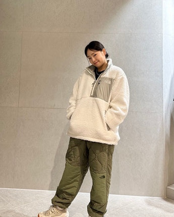 [THE NORTH FACE] PLAY GREEN RVS FLEECE ANORAK_ IVORY (NJ4FP56B) - コクモト KOCUMOTO