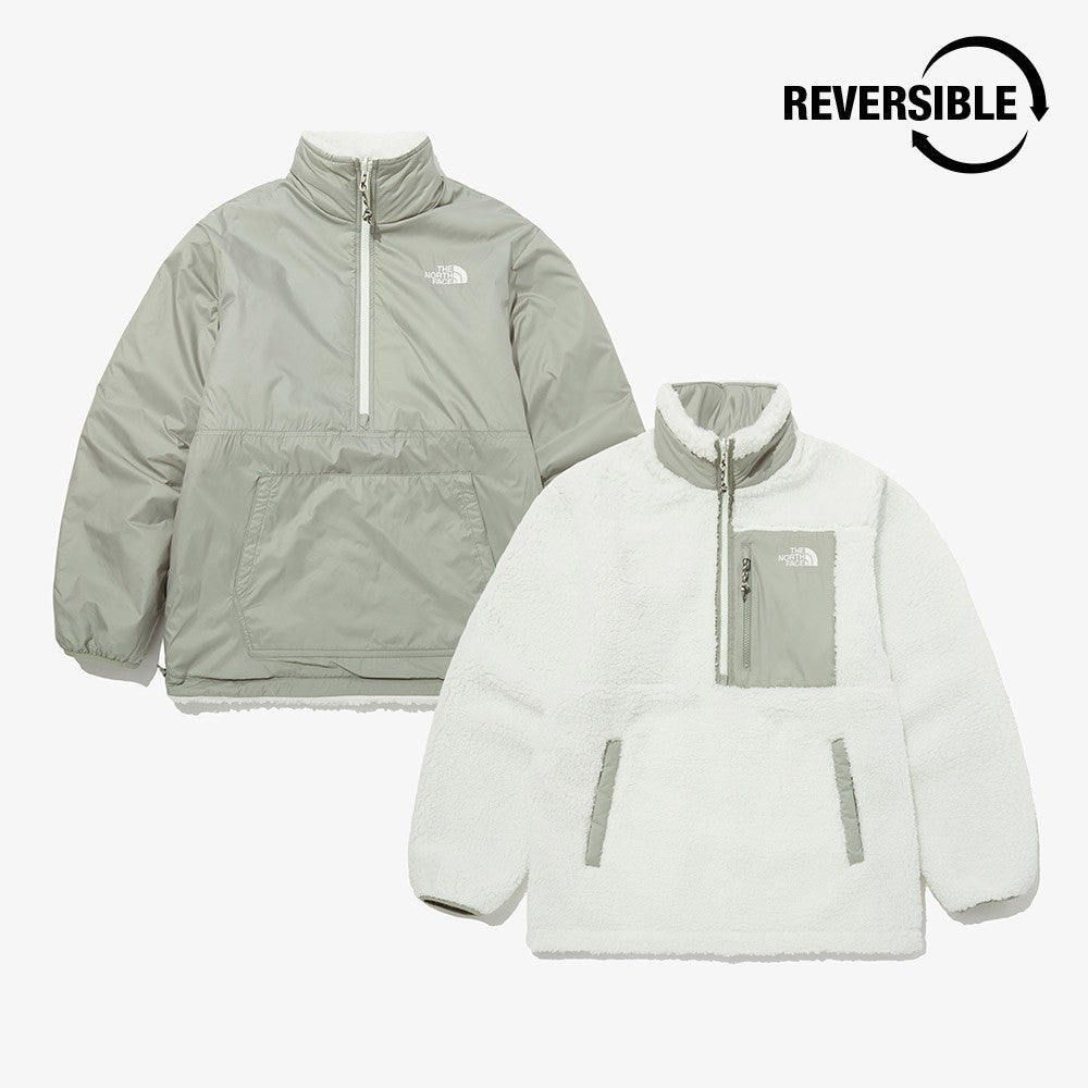 [THE NORTH FACE] PLAY GREEN RVS FLEECE ANORAK_ IVORY (NJ4FP56B) - コクモト KOCUMOTO