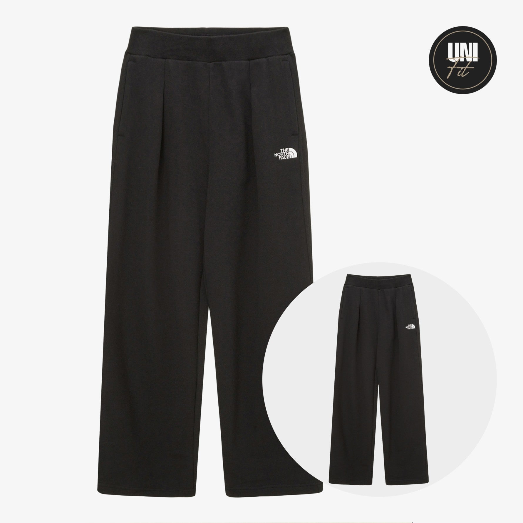 [THE NORTH FACE] STRAIGHT SWEATPANTS _ BLACK (NP6KP52J) 男女共用 - コクモト KOCUMOTO