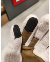 [THE NORTH FACE] UNI FLEECE GLOVE _ WHITE_SAND (NJ3GP55B) 防寒用品 タッチグローブ - コクモト KOCUMOTO