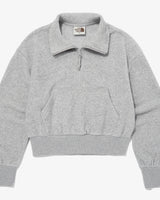 [The North Face] WomenS TERRY HALF ZIP SWEATSHIRTS _ MELANGE_GREY(NM5MQ30J) 新商品 - コクモト KOCUMOTO