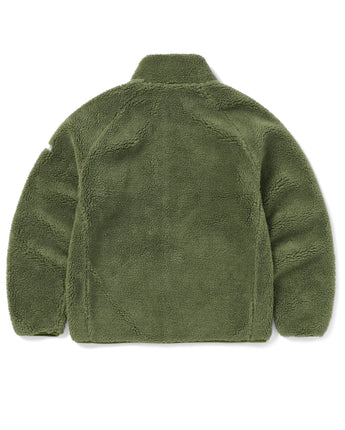 [THISISNEVERTHAT] 23F/W Knit Paneled Fleece Jacket Olive - コクモト KOCUMOTO