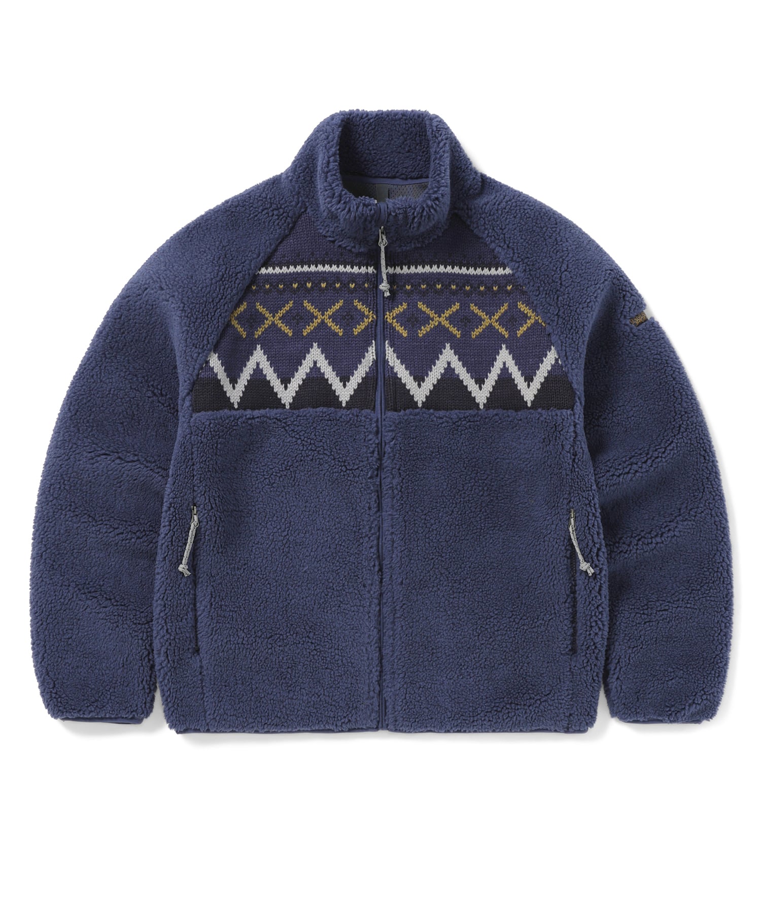 [THISISNEVERTHAT] 23F/W Knit Paneled Fleece Jacket Purple - コクモト KOCUMOTO