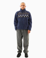 [THISISNEVERTHAT] 23F/W Knit Paneled Fleece Jacket Purple - コクモト KOCUMOTO