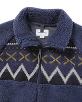 [THISISNEVERTHAT] 23F/W Knit Paneled Fleece Jacket Purple - コクモト KOCUMOTO