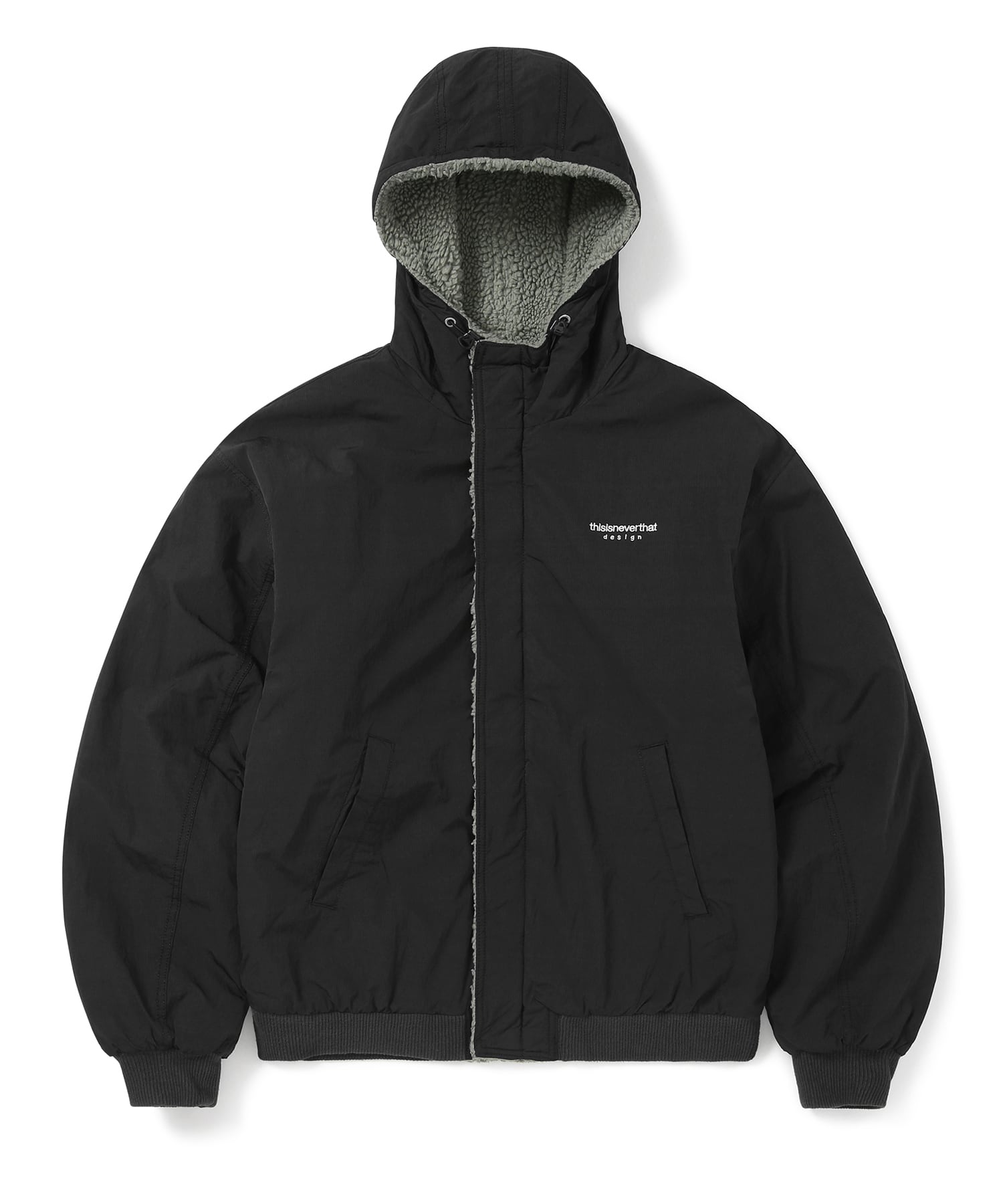 [THISISNEVERTHAT] 23F/W Reversible Sherpa Jacket Black - コクモト KOCUMOTO