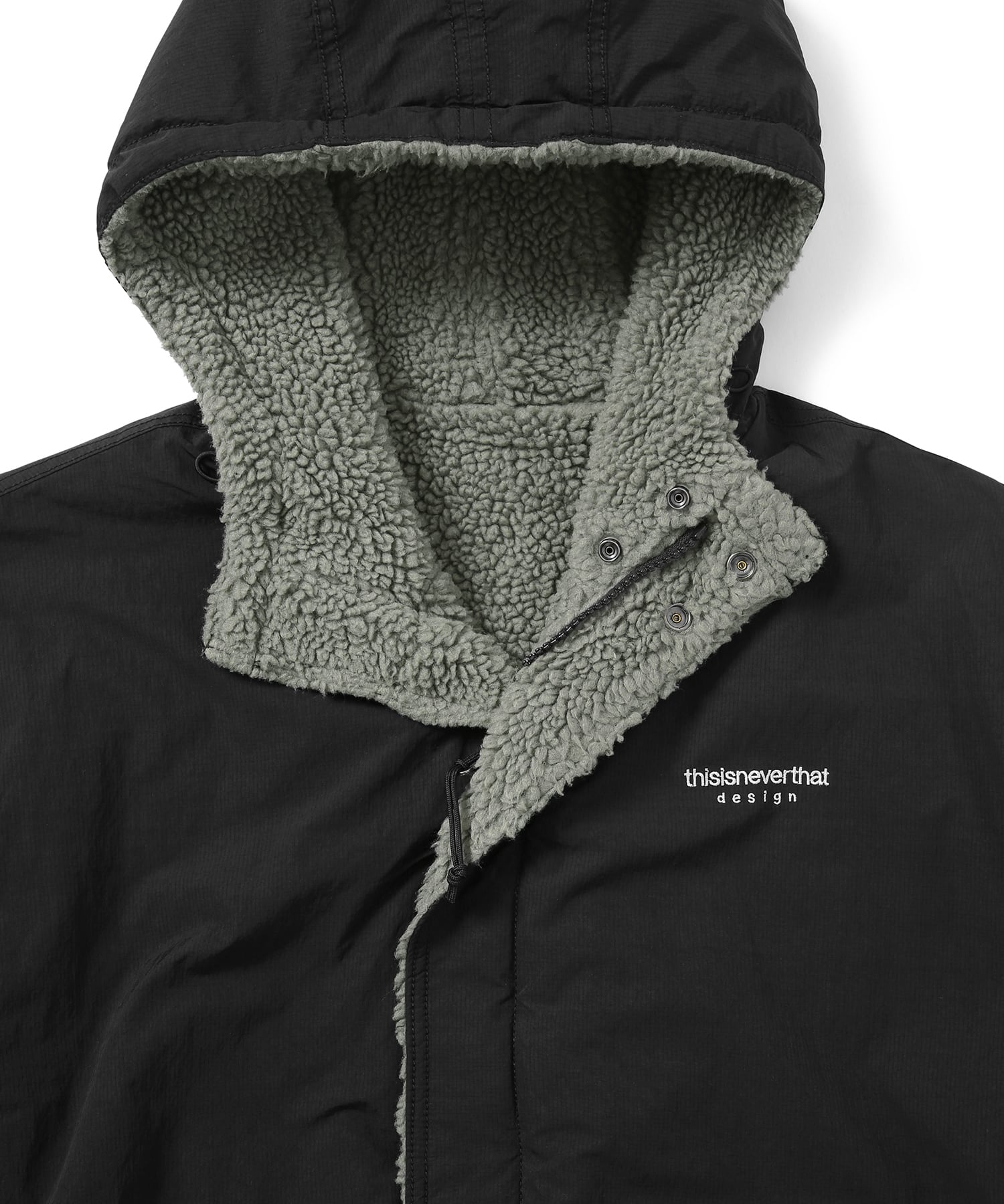 [THISISNEVERTHAT] 23F/W Reversible Sherpa Jacket Black - コクモト KOCUMOTO