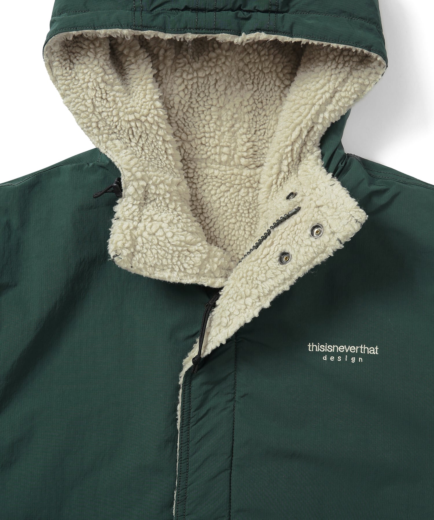 [THISISNEVERTHAT] 23F/W Reversible Sherpa Jacket Green - コクモト KOCUMOTO