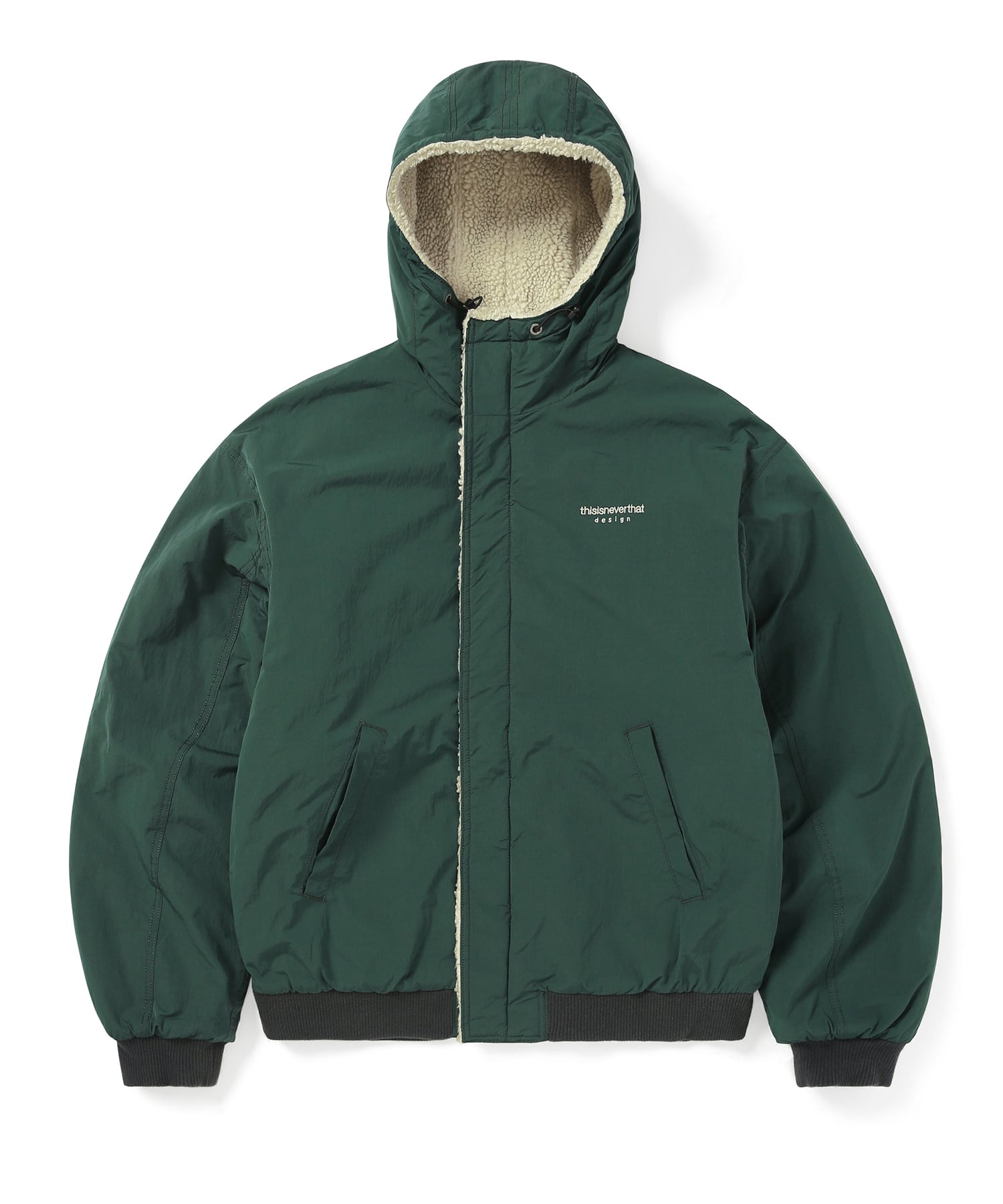 [THISISNEVERTHAT] 23F/W Reversible Sherpa Jacket Green - コクモト KOCUMOTO