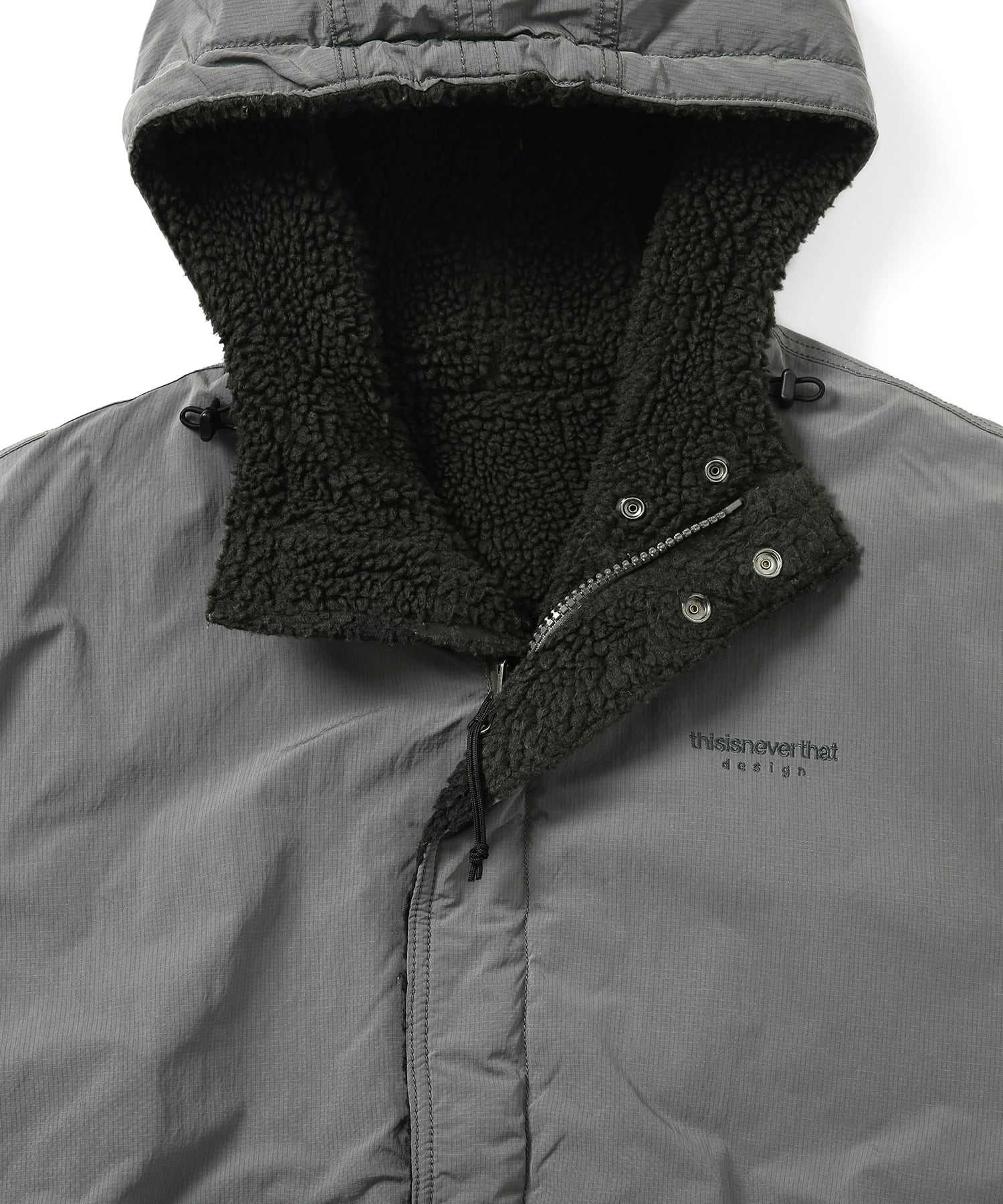 [THISISNEVERTHAT] 23F/W Reversible Sherpa Jacket Grey - コクモト KOCUMOTO