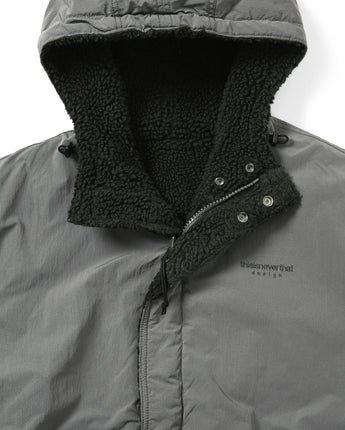 [THISISNEVERTHAT] 23F/W Reversible Sherpa Jacket Grey - コクモト KOCUMOTO