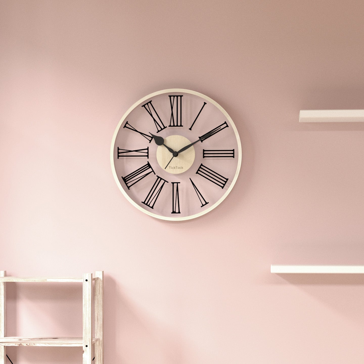 [ticktok studio] Italy Roman 300 glass wood interior noiseless wall clock 2種 ガラスの木の壁時計 韓国の人気 ホームデコ 贈り物 - コクモト KOCUMOTO