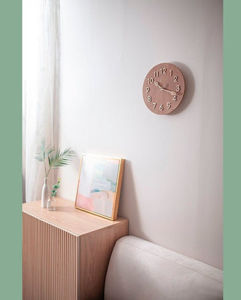 [ticktok studio] Leaf Brown Handmade Collection Interior Wall clock 3種 韓国の人気 ホームデコ 贈り物 - コクモト KOCUMOTO