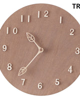 [ticktok studio] Leaf Brown Handmade Collection Interior Wall clock 3種 韓国の人気 ホームデコ 贈り物 - コクモト KOCUMOTO