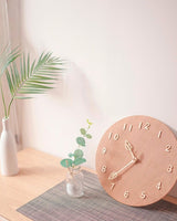 [ticktok studio] Leaf Brown Handmade Collection Interior Wall clock 3種 韓国の人気 ホームデコ 贈り物 - コクモト KOCUMOTO