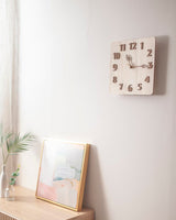 [ticktok studio] Tom square leaf Interior Wall clock 2色 韓国の人気 ホームデコ 贈り物 - コクモト KOCUMOTO