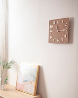 [ticktok studio] Tom square leaf Interior Wall clock 2色 韓国の人気 ホームデコ 贈り物 - コクモト KOCUMOTO