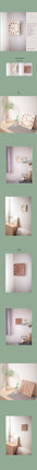 [ticktok studio] Tom square leaf Interior Wall clock 2色 韓国の人気 ホームデコ 贈り物 - コクモト KOCUMOTO