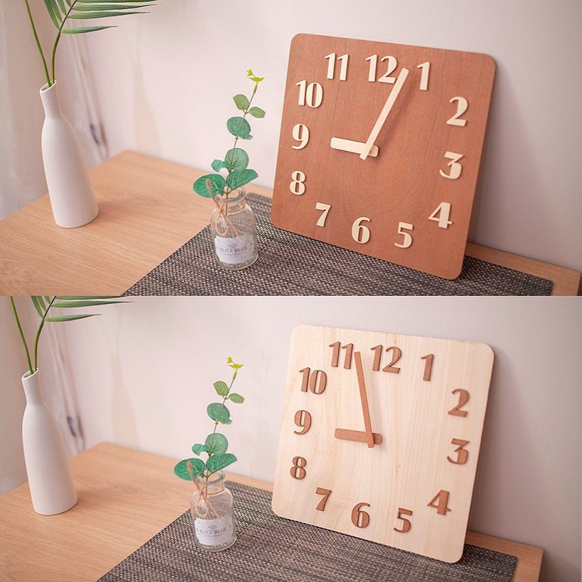 [ticktok studio] Tom square tree needles Interior Wall clock 2色 韓国の人気 ホームデコ 贈り物 - コクモト KOCUMOTO