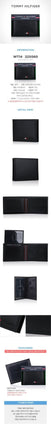 [Tommy Hilfiger] Black Men's Wallet (22x060) WT14 男性財布 贈り物 半財布 カード財布 学生財布 - コクモト KOCUMOTO