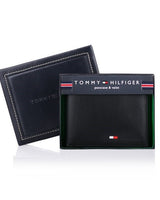 [Tommy Hilfiger] Black Men's Wallet (22x060) WT14 男性財布 贈り物 半財布 カード財布 学生財布 - コクモト KOCUMOTO