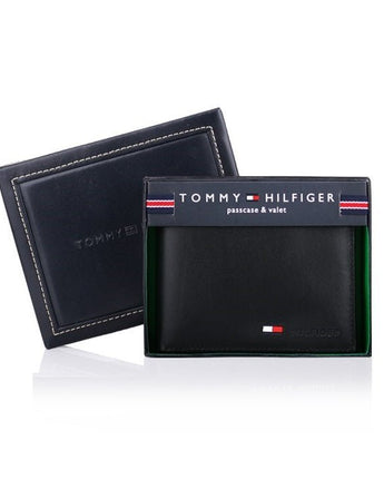 [Tommy Hilfiger] Black Men's Wallet (22x060) WT14 男性財布 贈り物 半財布 カード財布 学生財布 - コクモト KOCUMOTO