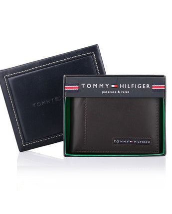 [Tommy Hilfiger] BROWN Men's Wallet (22x063) WT02 男性財布 贈り物 半財布 カード財布 学生財布 - コクモト KOCUMOTO