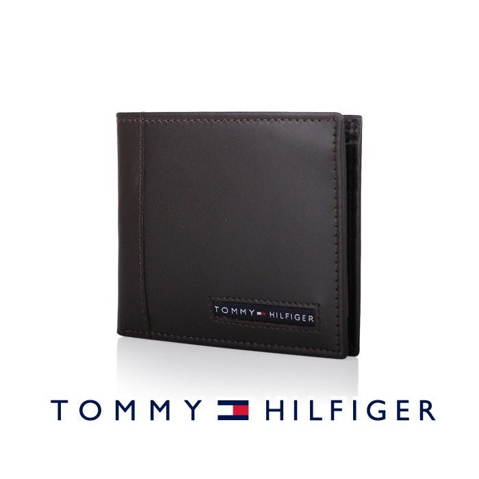 [Tommy Hilfiger] BROWN Men's Wallet (22x063) WT02 男性財布 贈り物 半財布 カード財布 学生財布 - コクモト KOCUMOTO