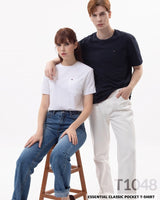 [Tommy Hilfiger] Essential Classic Pocket T-shirt 2色 新商品 男女共用 韓国人気 韓国ファッション カップルアイテム - コクモト KOCUMOTO