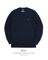 [Tommy Hilfiger] Waffle Thermal Long Sleeve T-Shirt 3色 新商品 男女共用 韓国人気 韓国ファッション カップルアイテム - コクモト KOCUMOTO