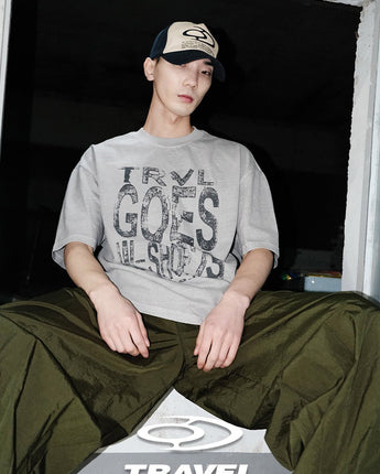 [TRAVEL][Stray Kids LEE KNOW愛用] 23S/S REASON TRAIL PIGMENT OVER FIT TEE GHOST GRAY - コクモト KOCUMOTO