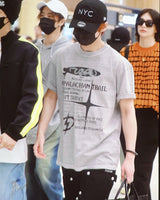 [TRAVEL][Stray Kids LEE KNOW愛用] 23S/S REASON TRAIL PIGMENT OVER FIT TEE GHOST GRAY - コクモト KOCUMOTO