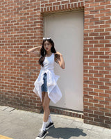 [U LAN]韓国ファッションスタンダードスパンスリーブレス - コクモト KOCUMOTO