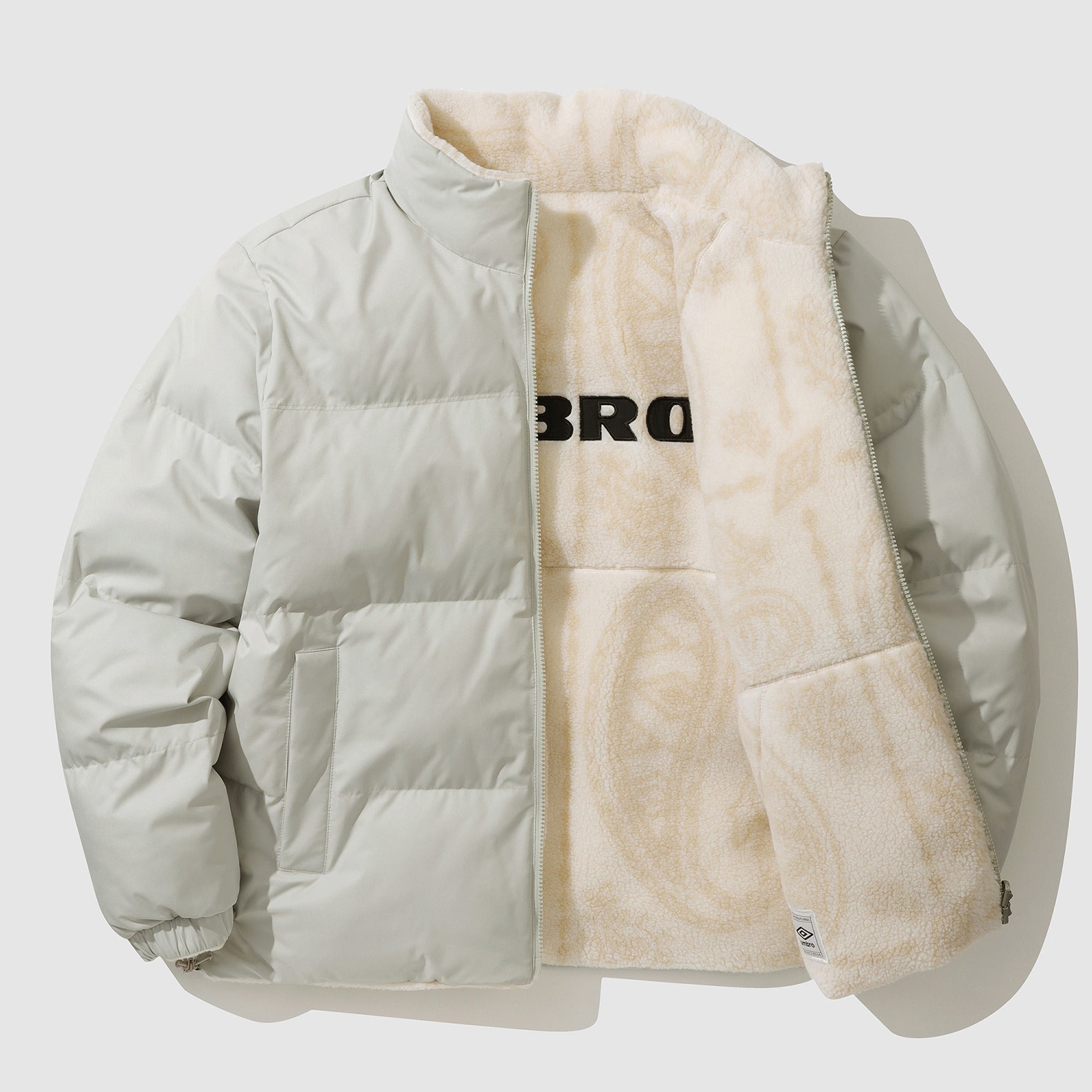[UMBRO] On&off reversible fleece padding jacket _ PLATINUM-BEIGE (UO423CPJO1) 男女共用 カップルアイテム - コクモト KOCUMOTO
