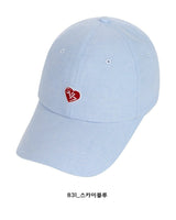 [VARZAR] Heart Logo Oxford Over Fit Ball Cap 3色 - コクモト KOCUMOTO