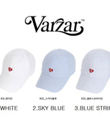 [VARZAR] Heart Logo Oxford Over Fit Ball Cap 3色 - コクモト KOCUMOTO