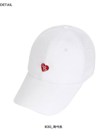 [VARZAR] Heart Logo Oxford Over Fit Ball Cap 3色 - コクモト KOCUMOTO